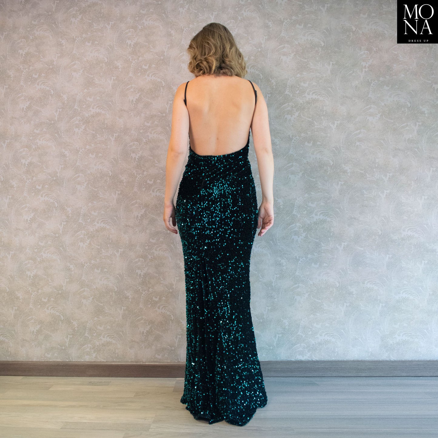 VESTIDO LARGO MAGNOLIA VERDE