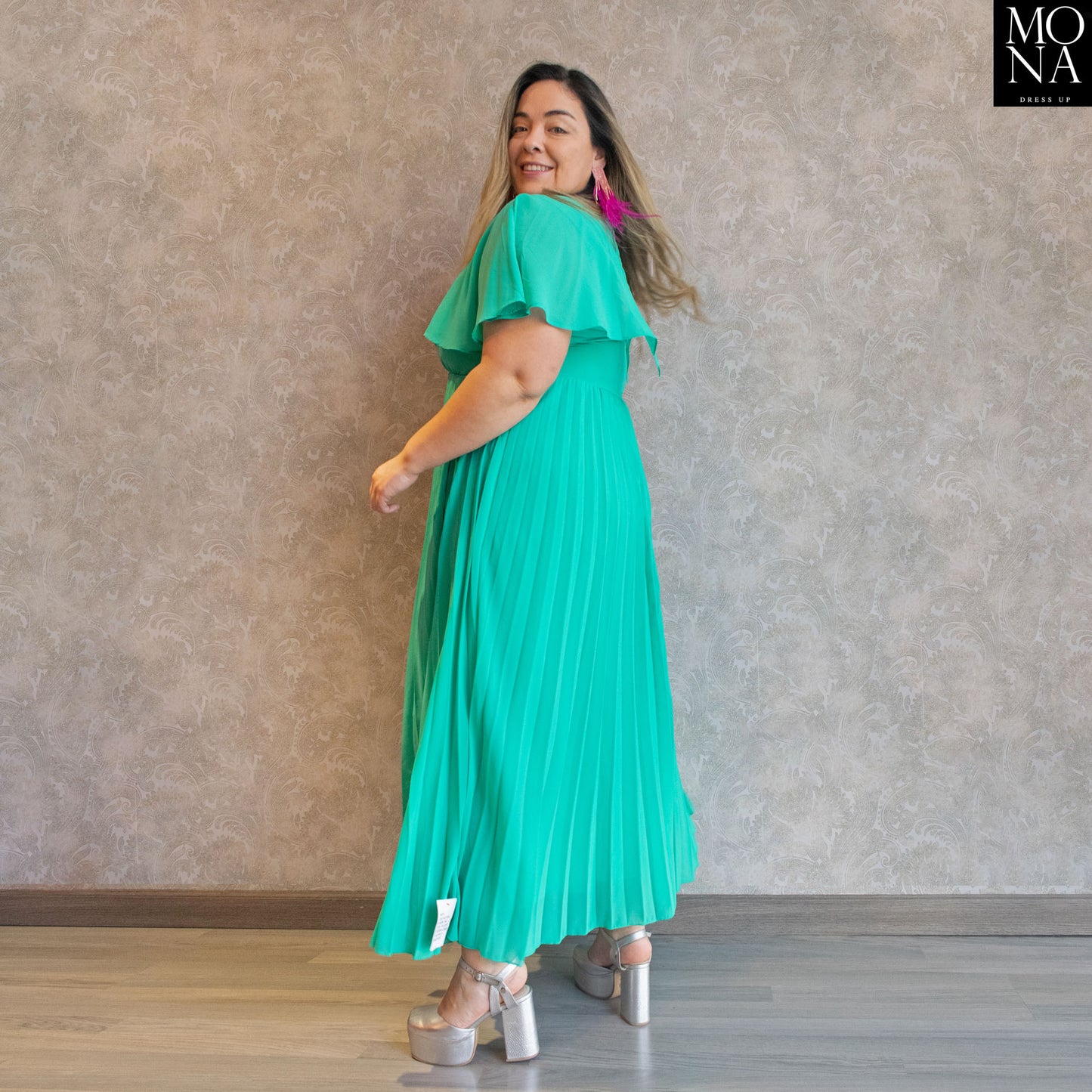 VESTIDO LARGO IGNACIA VERDE