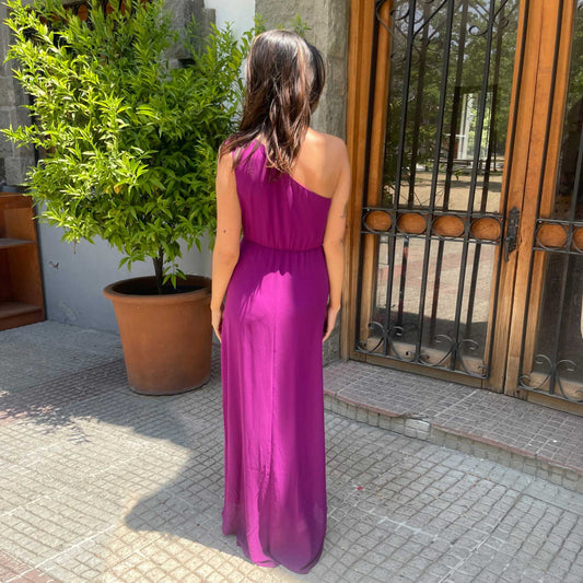 VESTIDO LARGO ALBERTINA MAGENTA