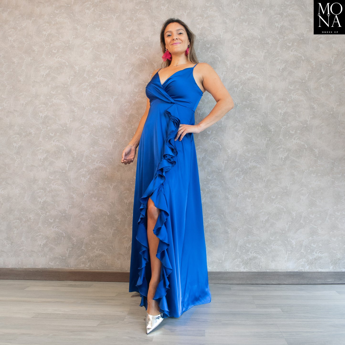 VESTIDO LARGO JULIA AZULINO