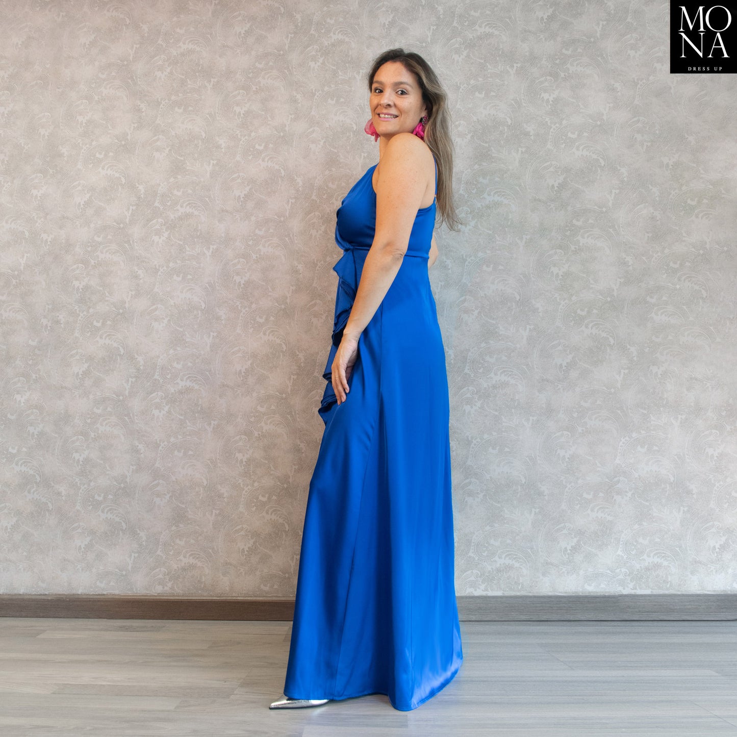 VESTIDO LARGO JULIA AZULINO