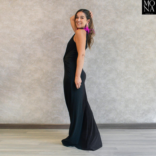 VESTIDO LARGO JOSEFINA NEGRO