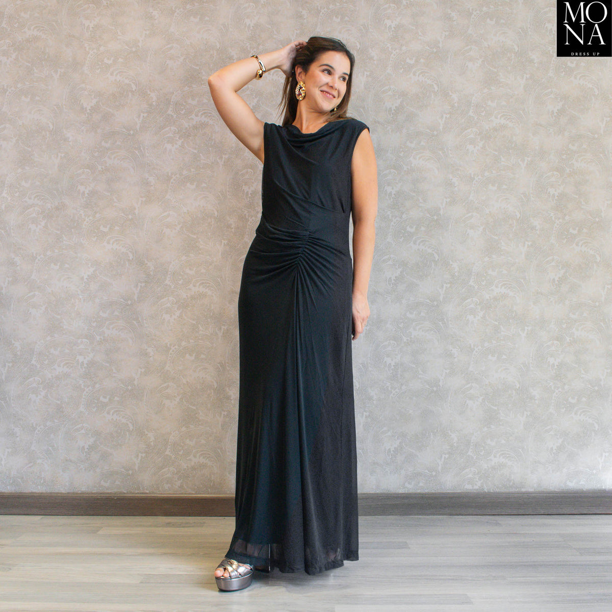 Vestido largo Nila negro