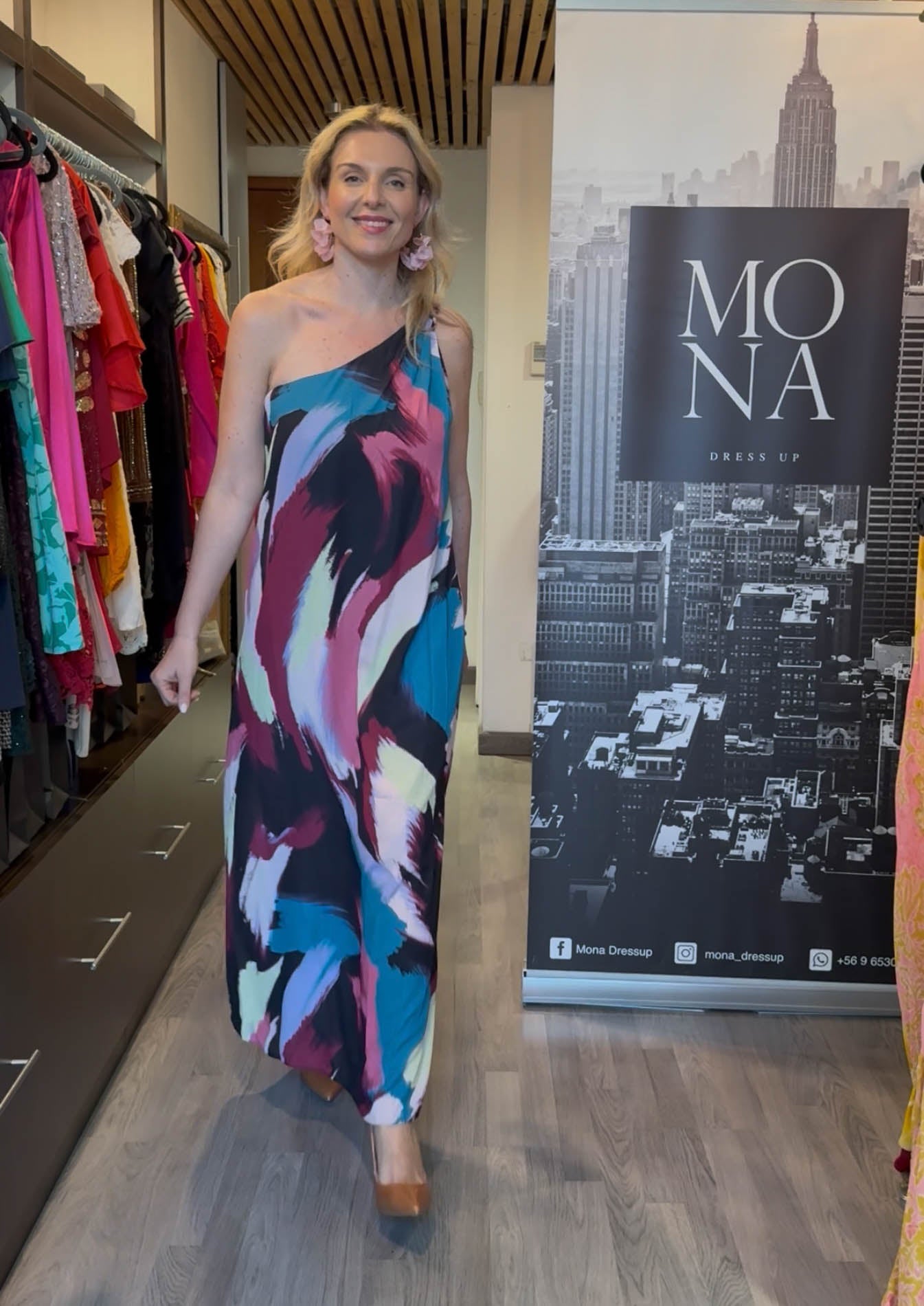 VESTIDO LARGO EMILIA MULTICOLOR