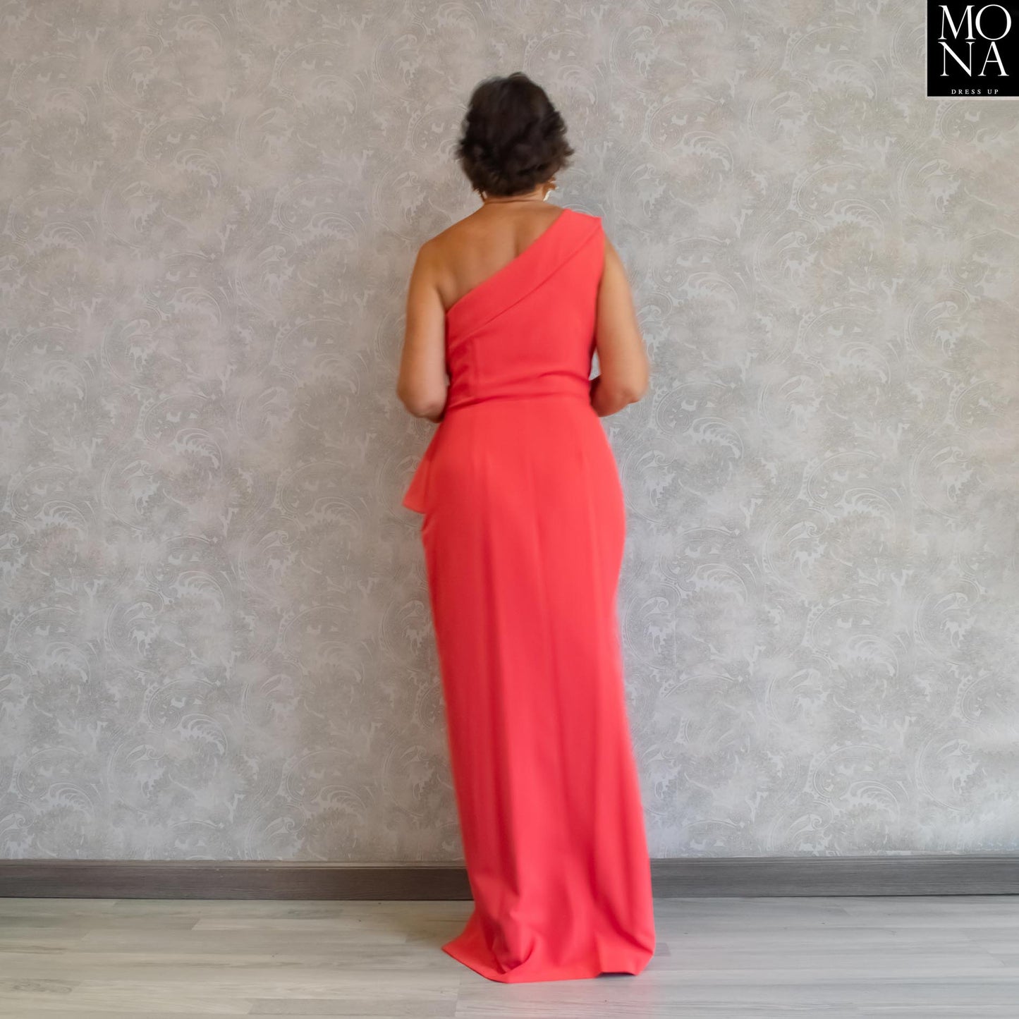 VESTIDO LARGO EUGENIA CORAL