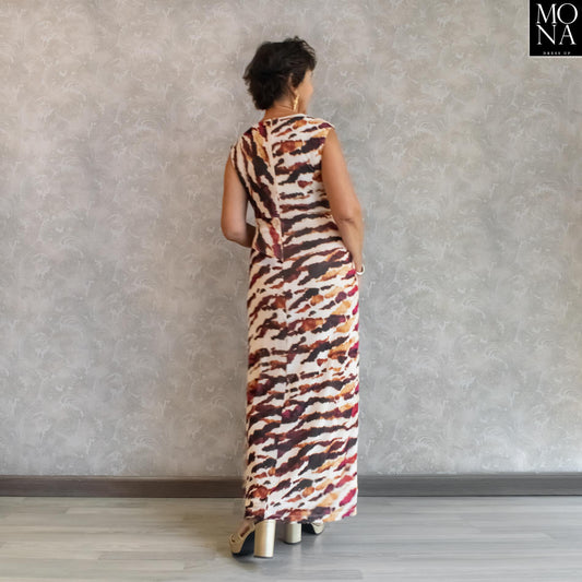 VESTIDO LARGO CRISTINA MULTICOLOR