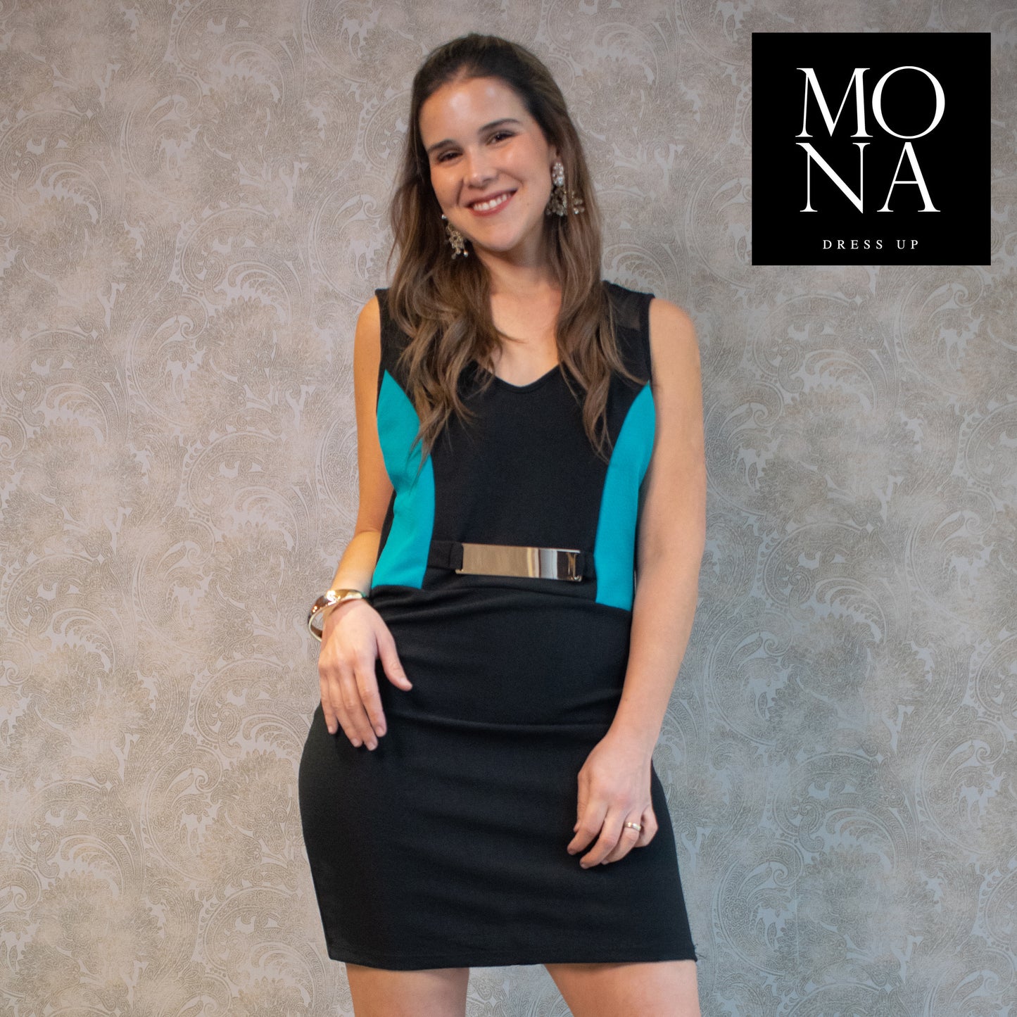 VESTIDO CORTO YANINA NEGRO