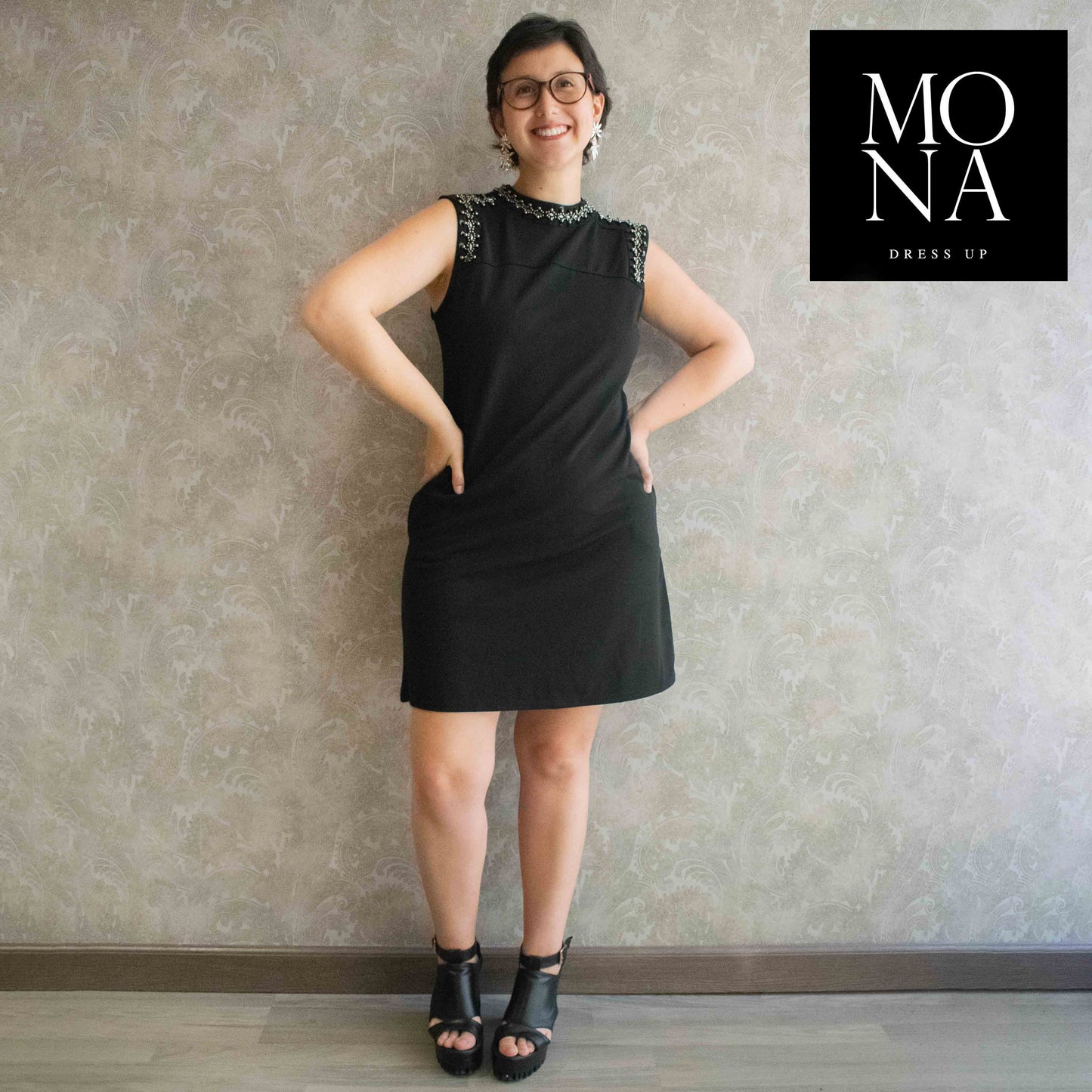 VESTIDO CORTO AYLIN NEGRO