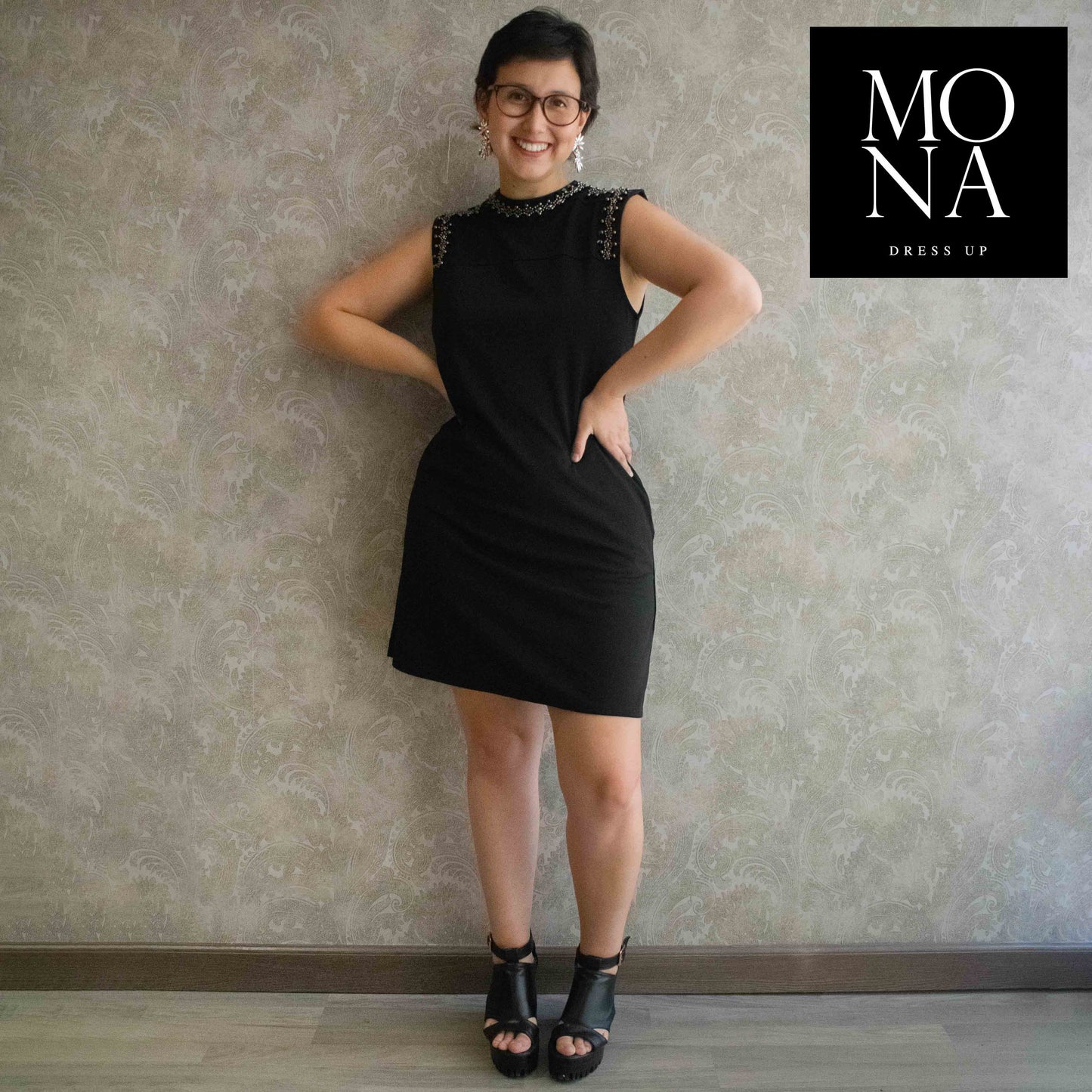 VESTIDO CORTO AYLIN NEGRO