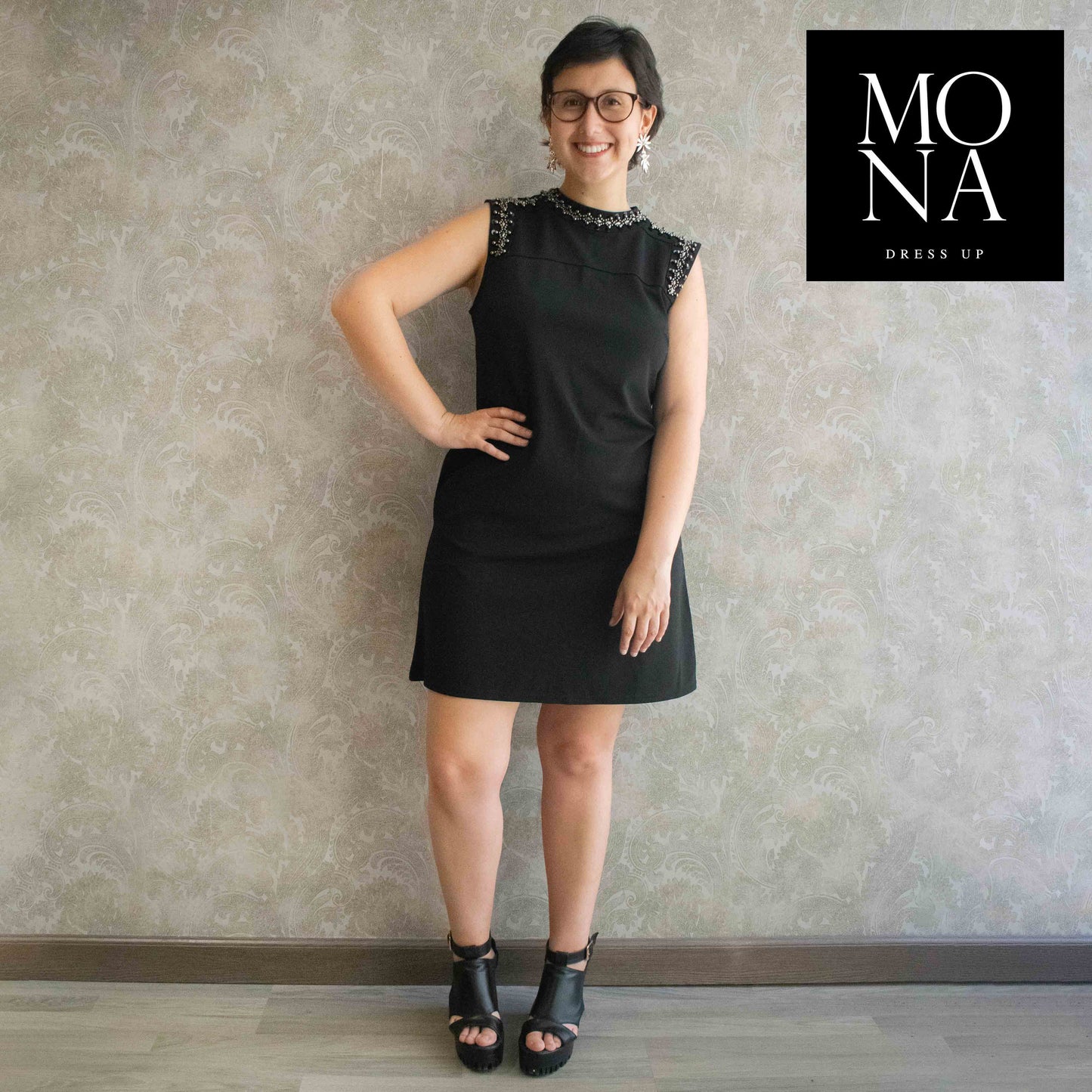 VESTIDO CORTO AYLIN NEGRO