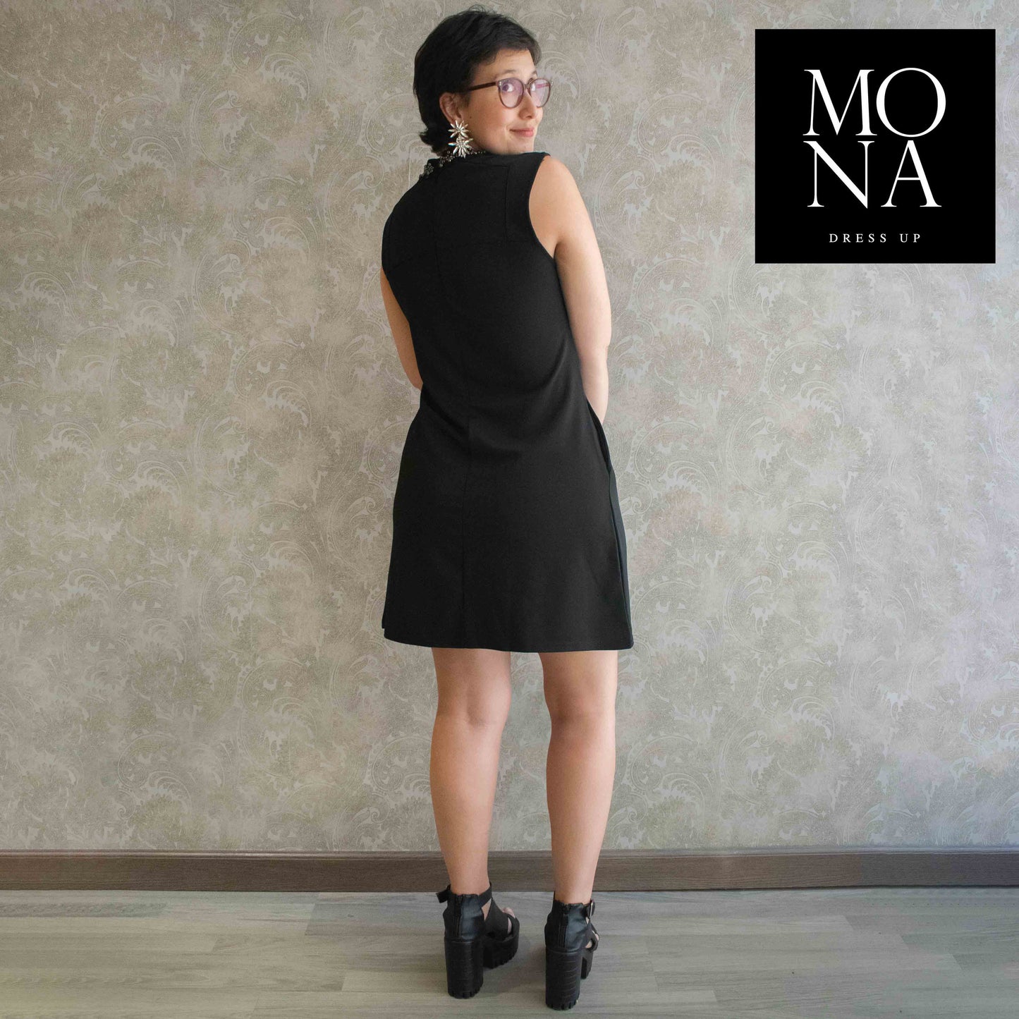 VESTIDO CORTO AYLIN NEGRO