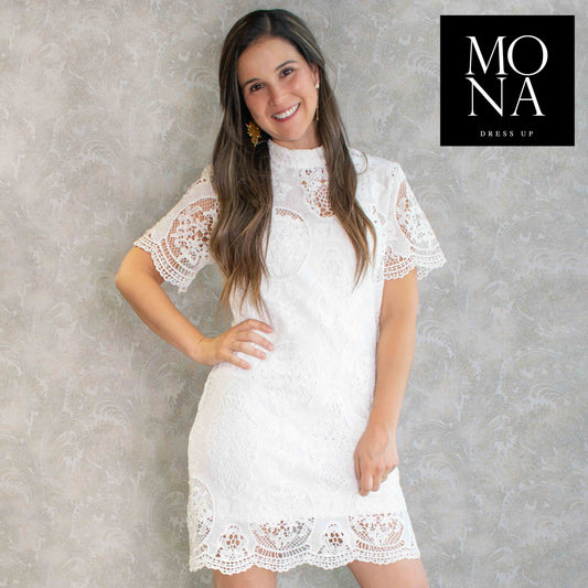 VESTIDO CORTO CATHE BLANCO
