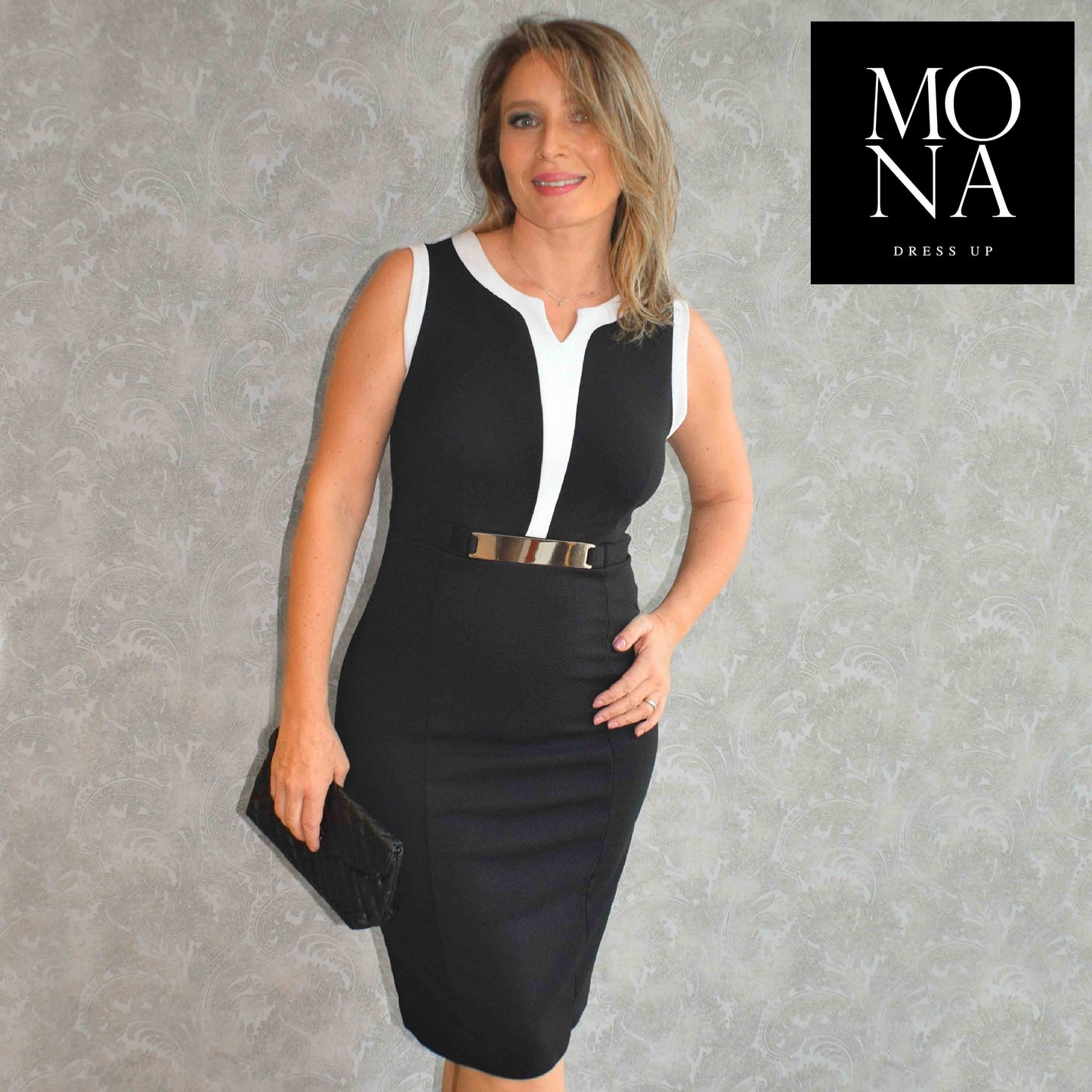 VESTIDO CORTO ANTONELLA NEGRO
