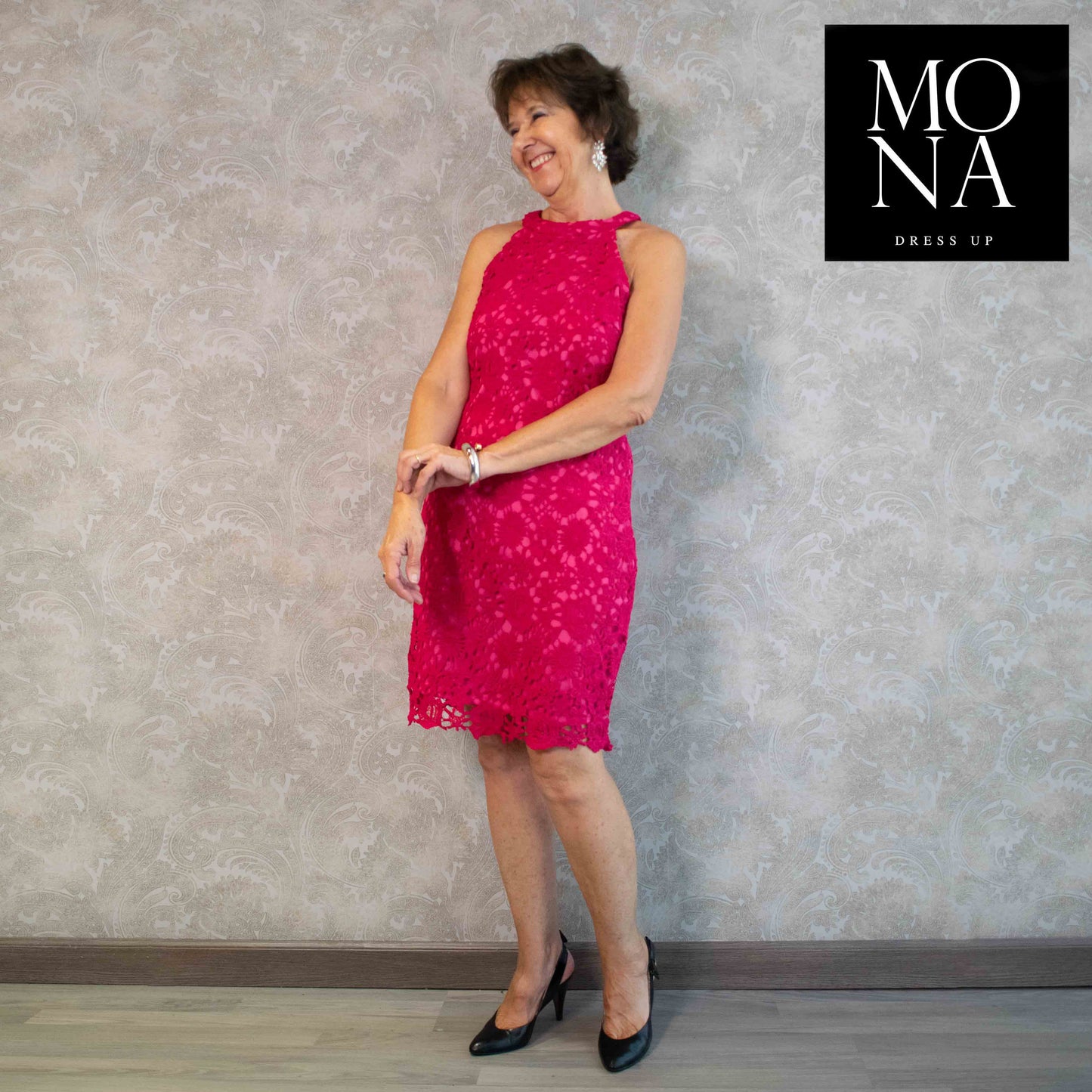 VESTIDO CORTO MARA FUCSIA