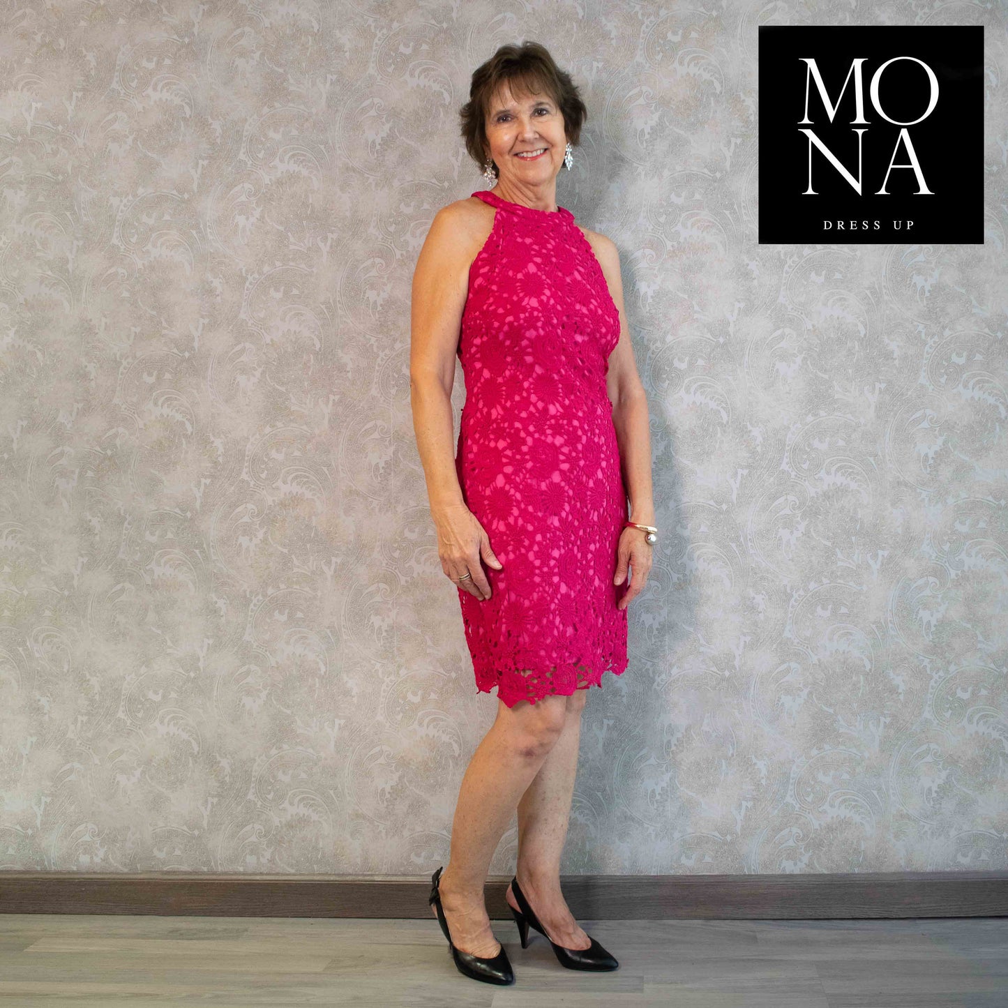 VESTIDO CORTO MARA FUCSIA