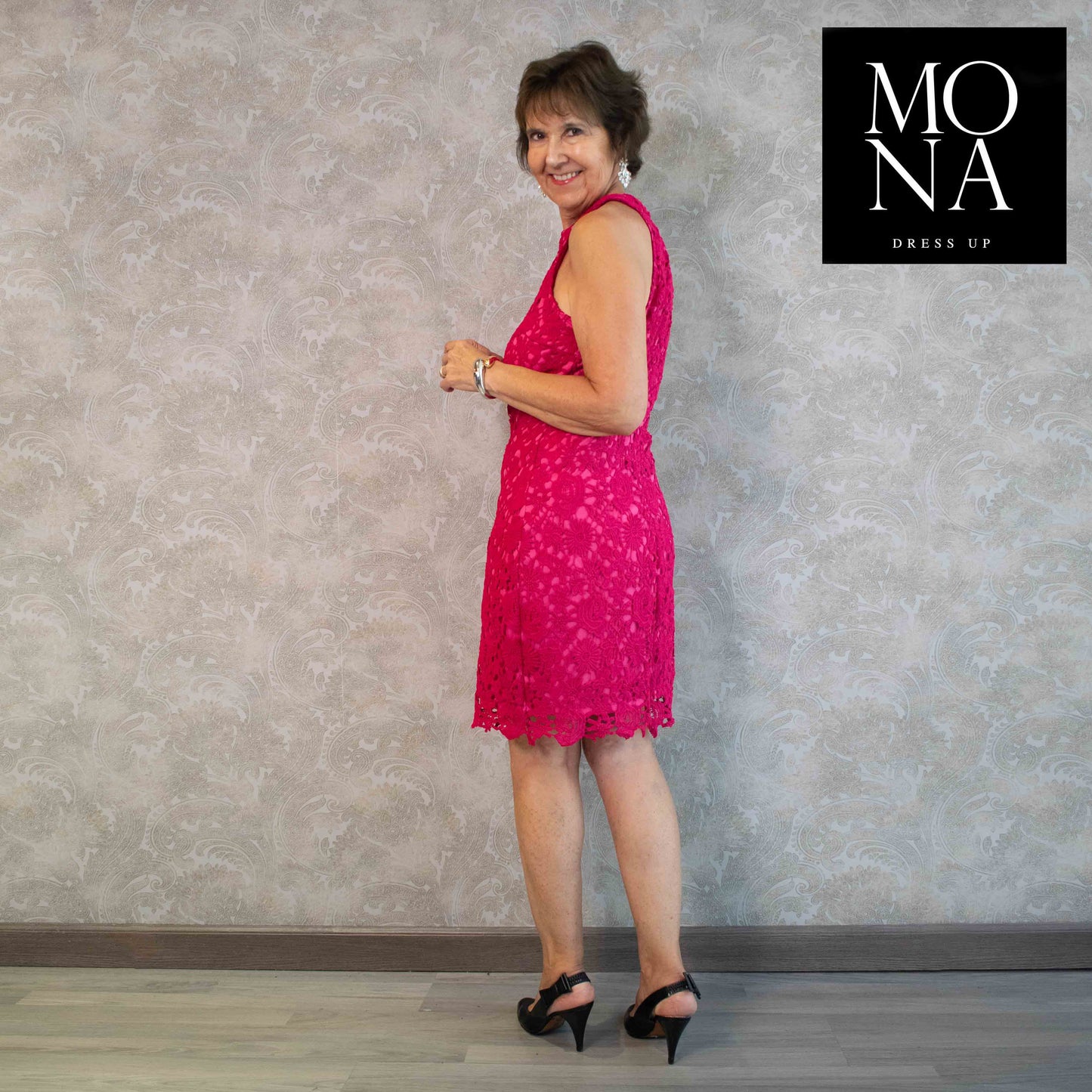 VESTIDO CORTO MARA FUCSIA