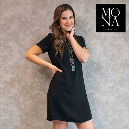 VESTIDO CORTO MARISU NEGRO
