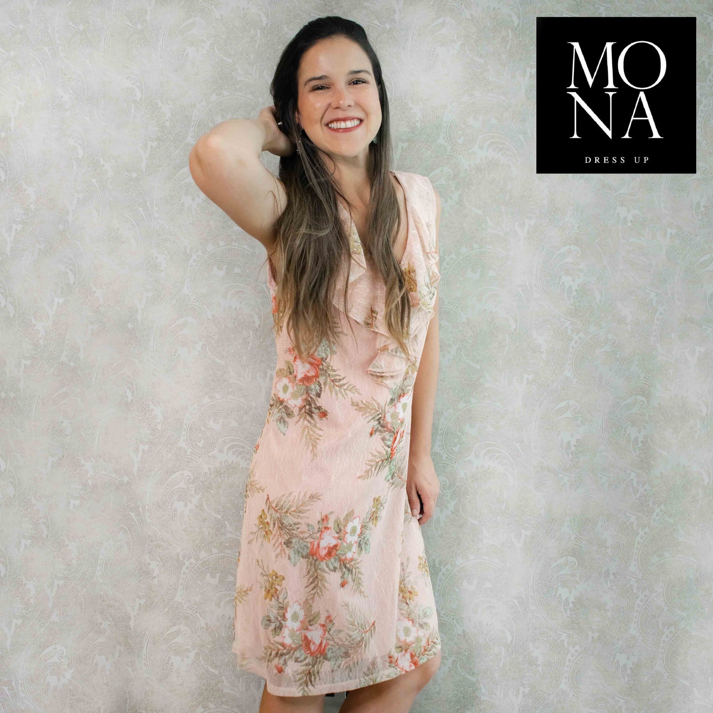 VESTIDO CORTO MARITE ROSADO