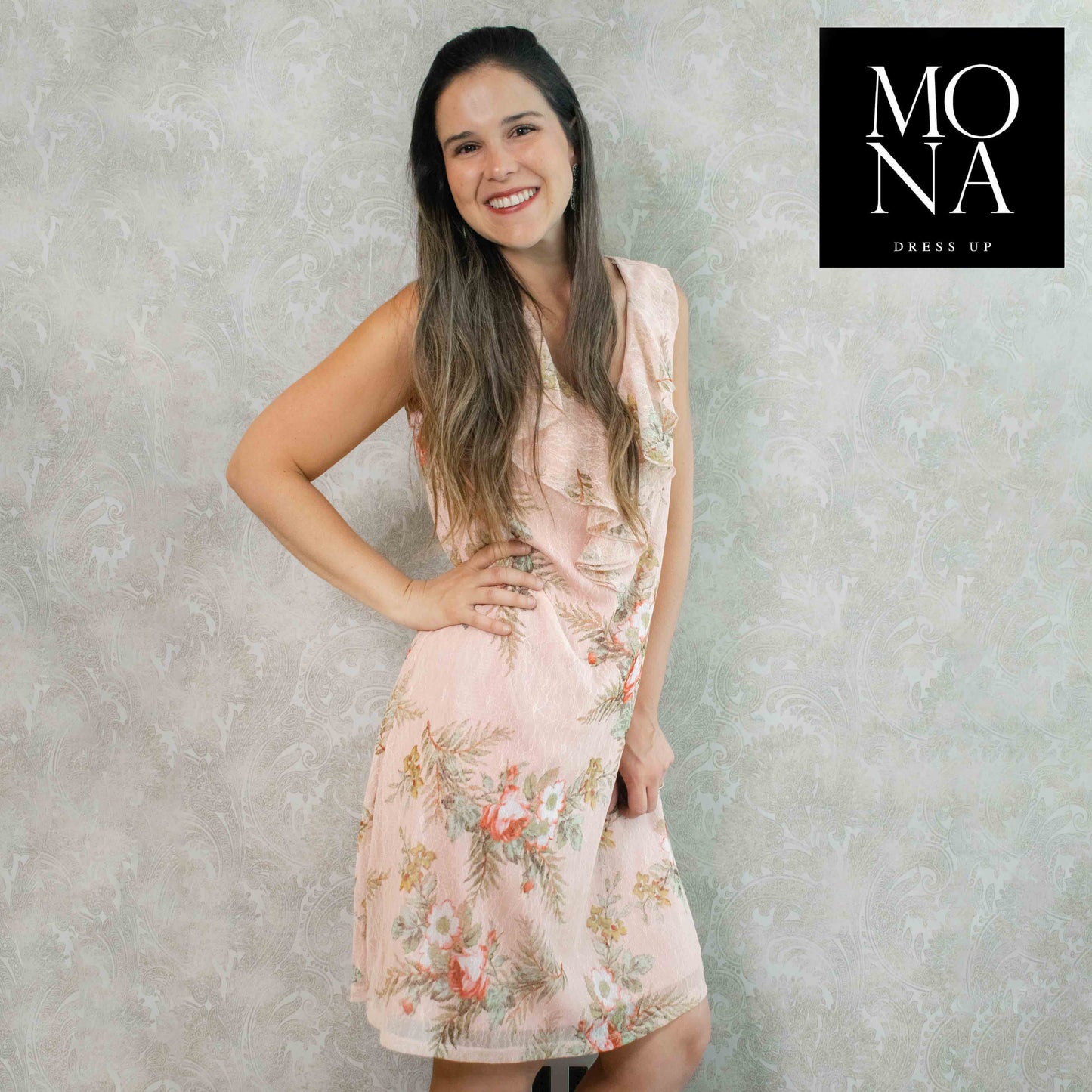VESTIDO CORTO MARITE ROSADO