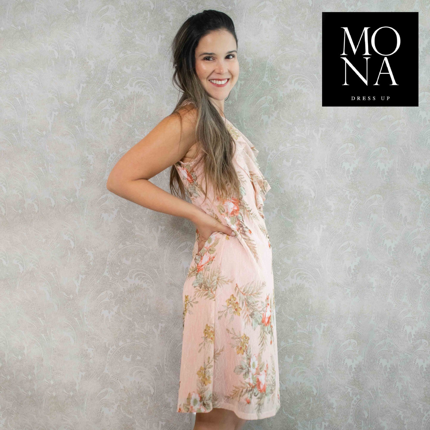VESTIDO CORTO MARITE ROSADO