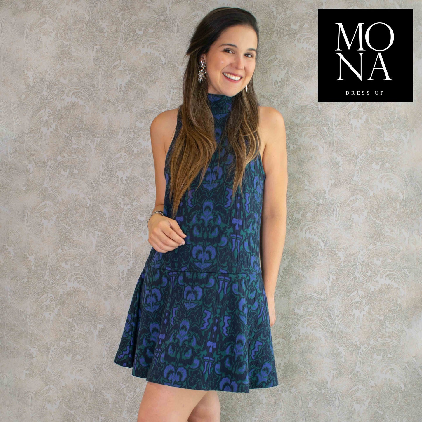 VESTIDO CORTO ATENEA AZUL