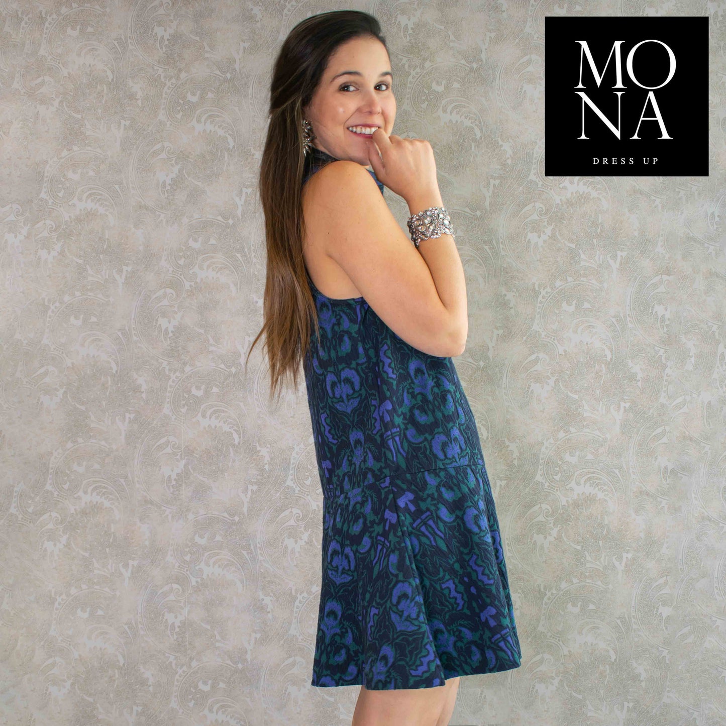 VESTIDO CORTO ATENEA AZUL