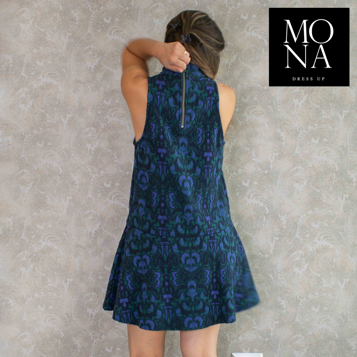 VESTIDO CORTO ATENEA AZUL