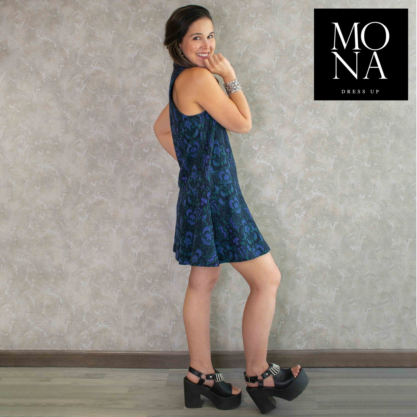 VESTIDO CORTO ATENEA AZUL