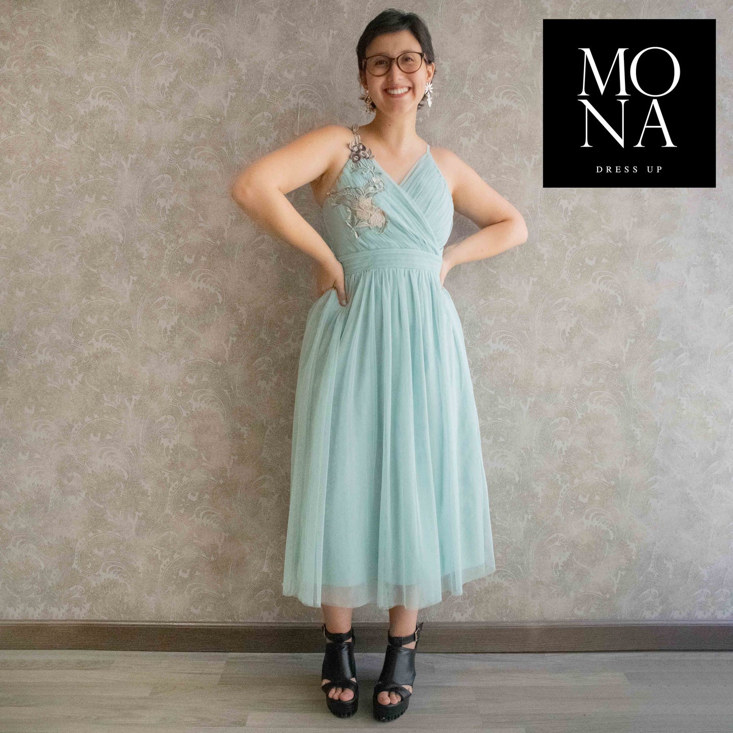 VESTIDO MIDI MIMI MENTA