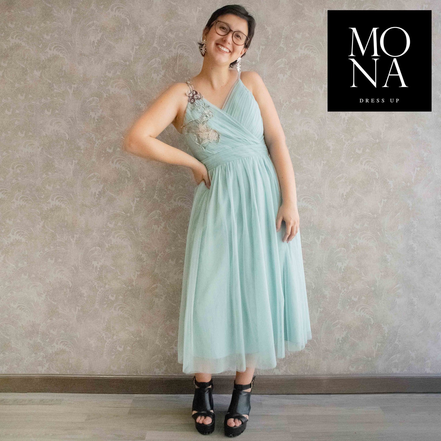 VESTIDO MIDI MIMI MENTA