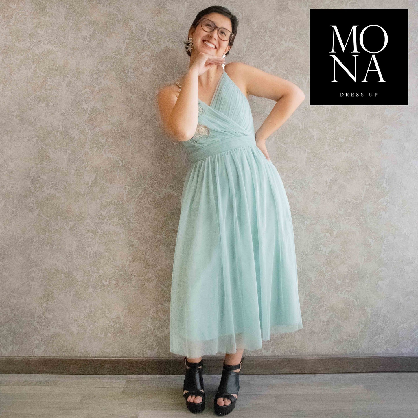 VESTIDO MIDI MIMI MENTA