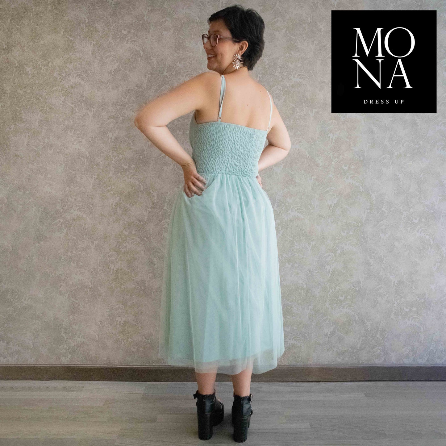 VESTIDO MIDI MIMI MENTA