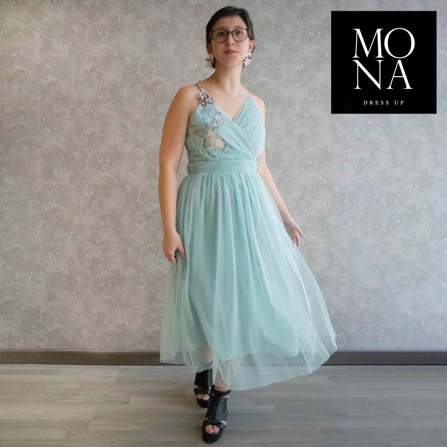 VESTIDO MIDI MIMI MENTA