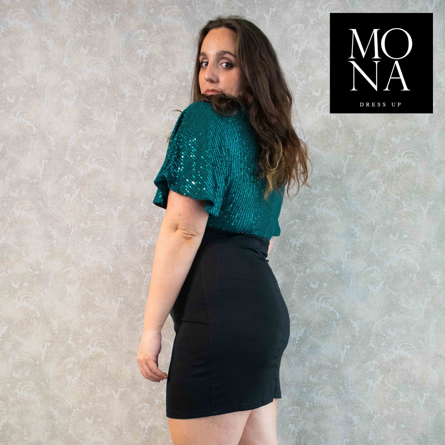 VESTIDO CORTO ELIA VERDE