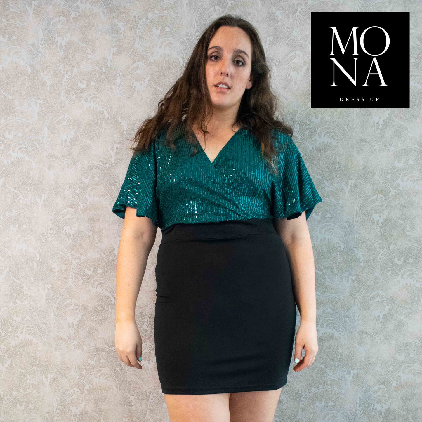 VESTIDO CORTO ELIA VERDE