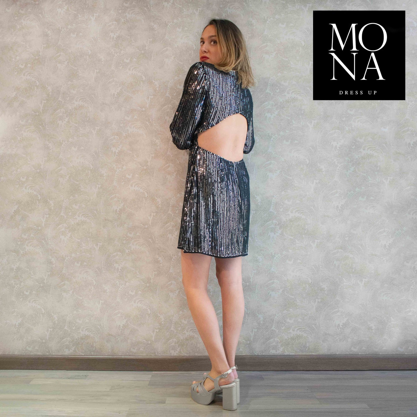 VESTIDO CORTO AIDA NEGRO