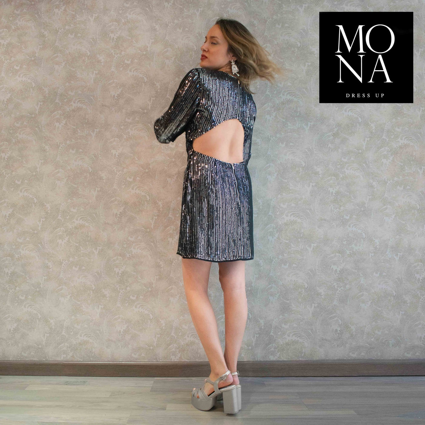 VESTIDO CORTO AIDA NEGRO