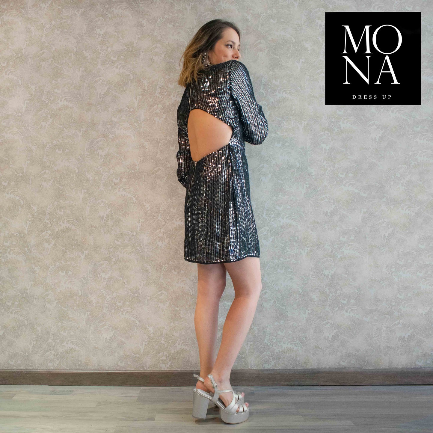 VESTIDO CORTO AIDA NEGRO