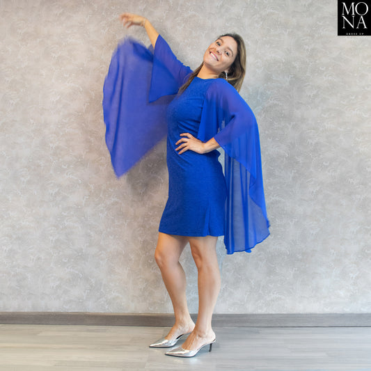 VESTIDO CORTO CEREN AZUL