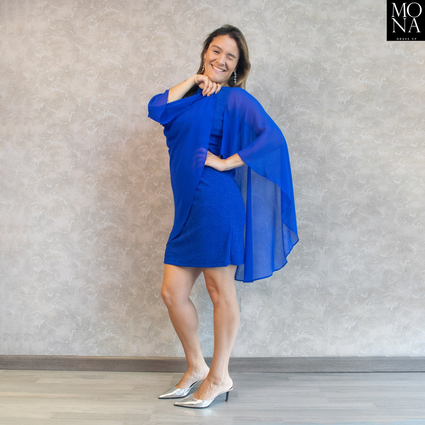 VESTIDO CORTO CEREN AZUL