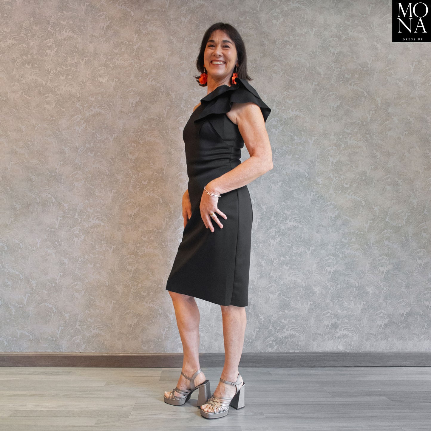 VESTIDO CORTO MARTA NEGRO