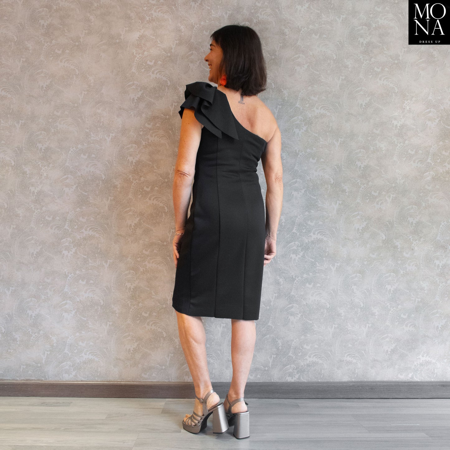 VESTIDO CORTO MARTA NEGRO