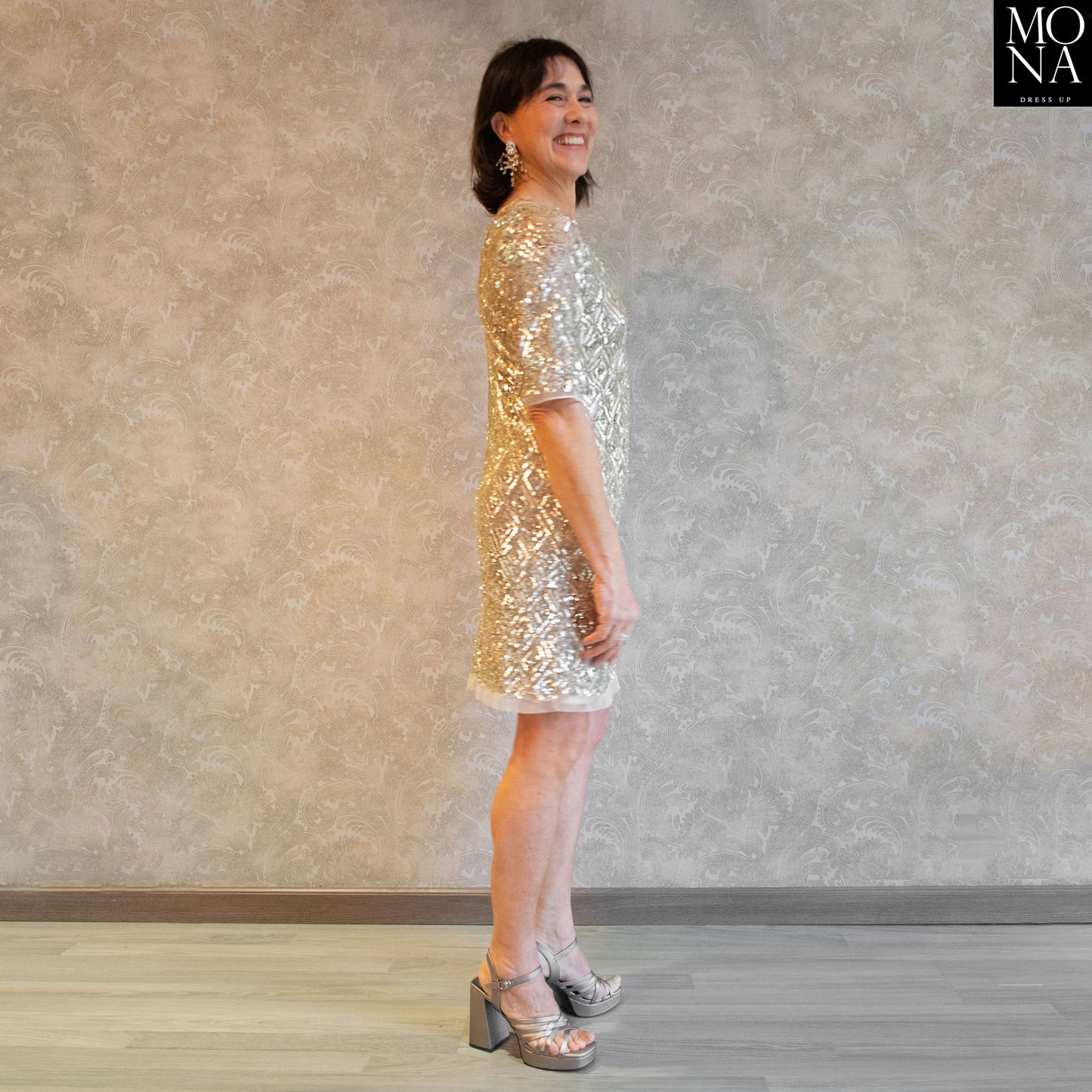 VESTIDO CORTO GRACIA NUDE