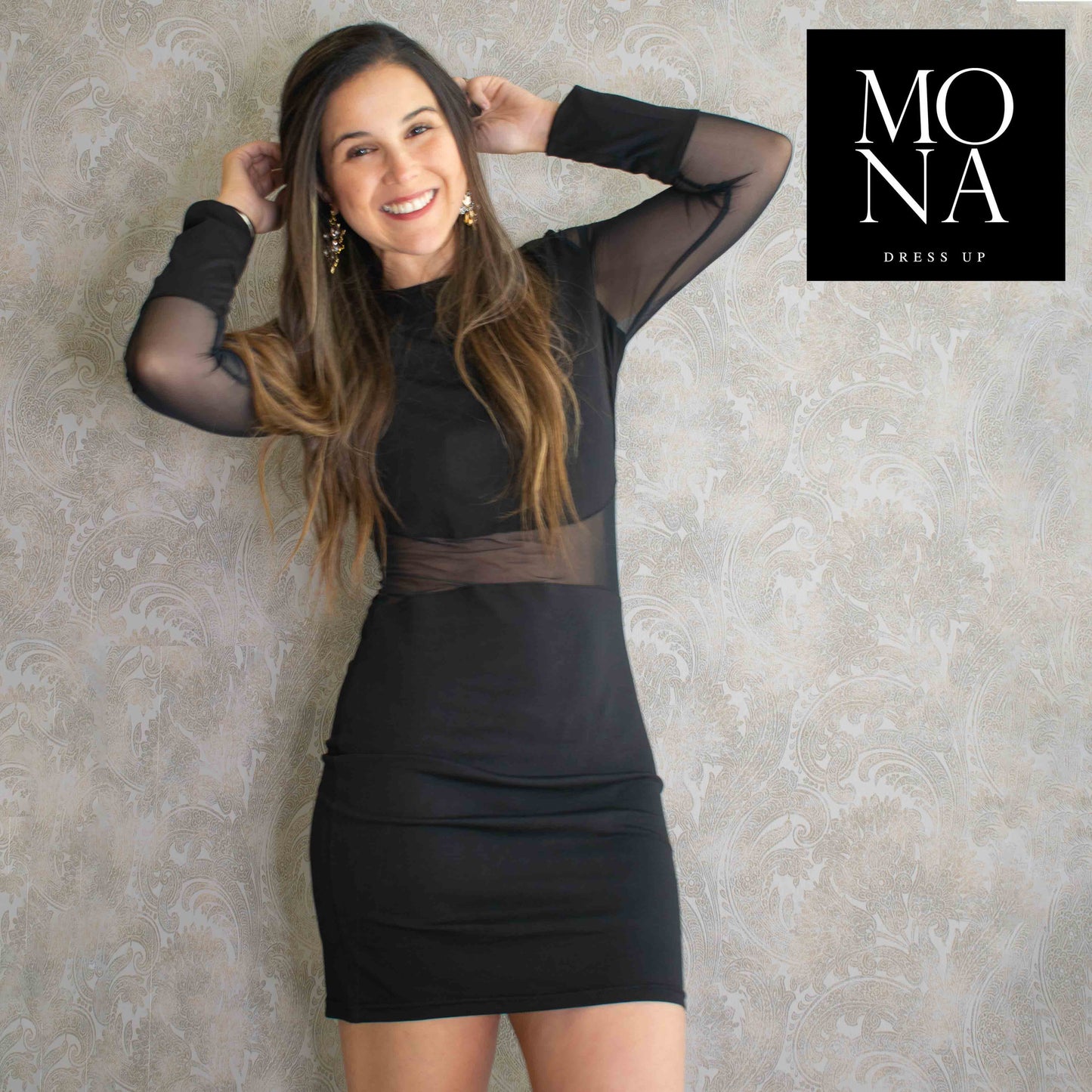 VESTIDO CORTO LISANDRA NEGRO