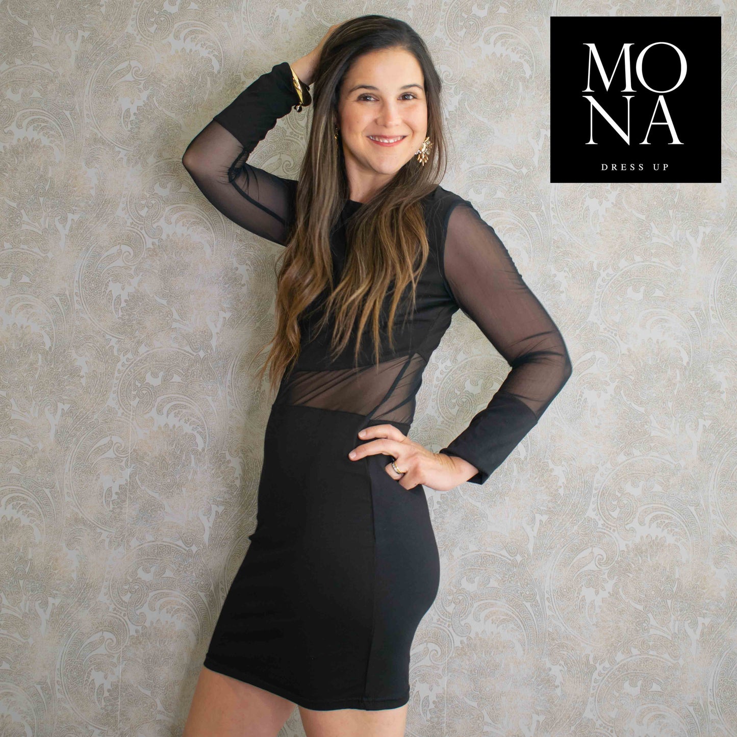 VESTIDO CORTO LISANDRA NEGRO