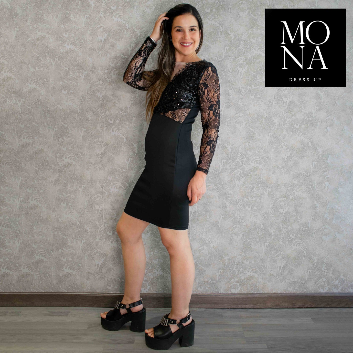 VESTIDO CORTO MARILI NEGRO