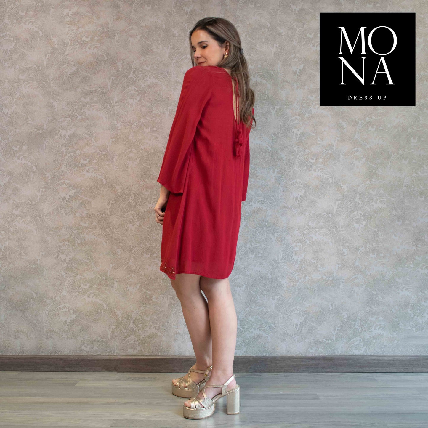 VESTIDO CORTO ISU BURDEO