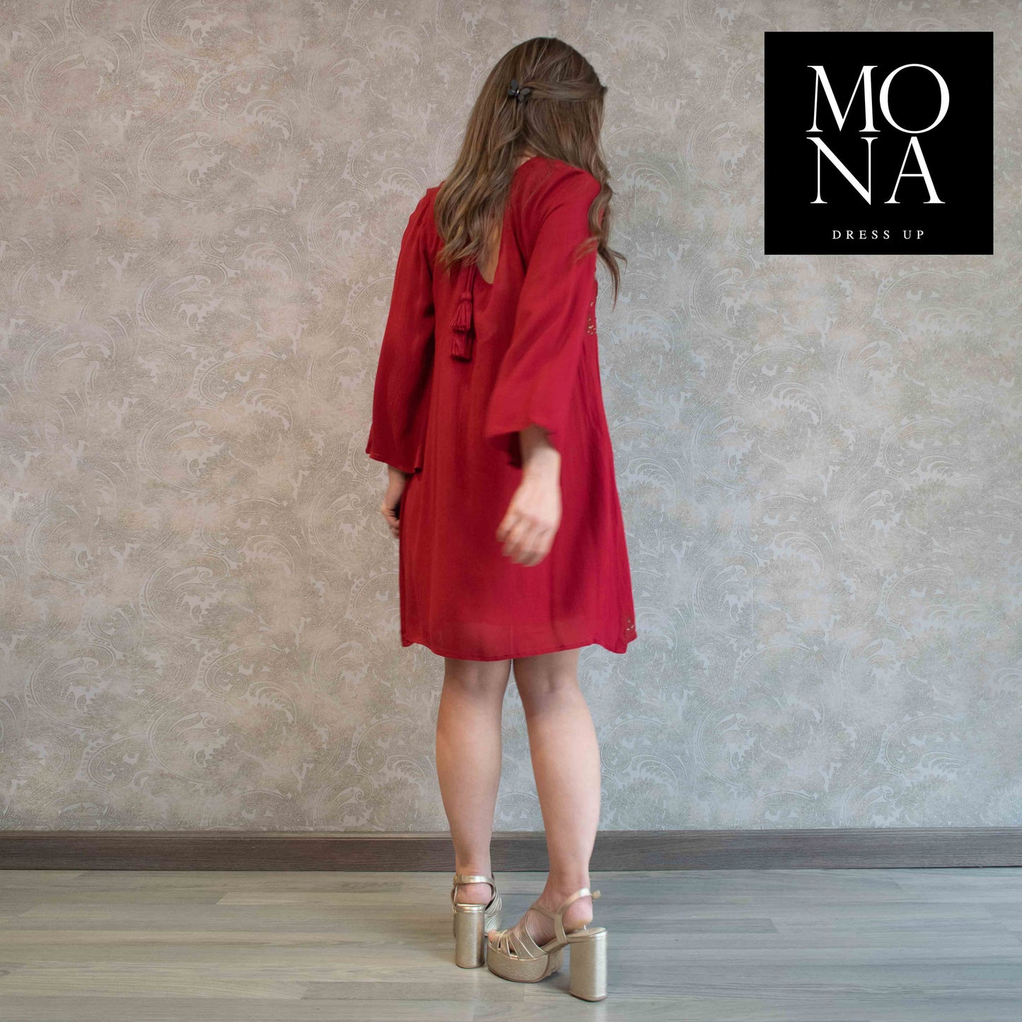 VESTIDO CORTO ISU BURDEO