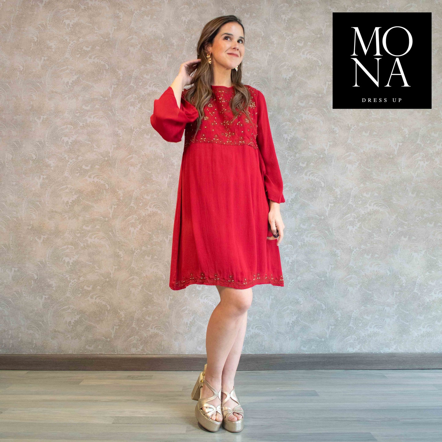 VESTIDO CORTO ISU BURDEO