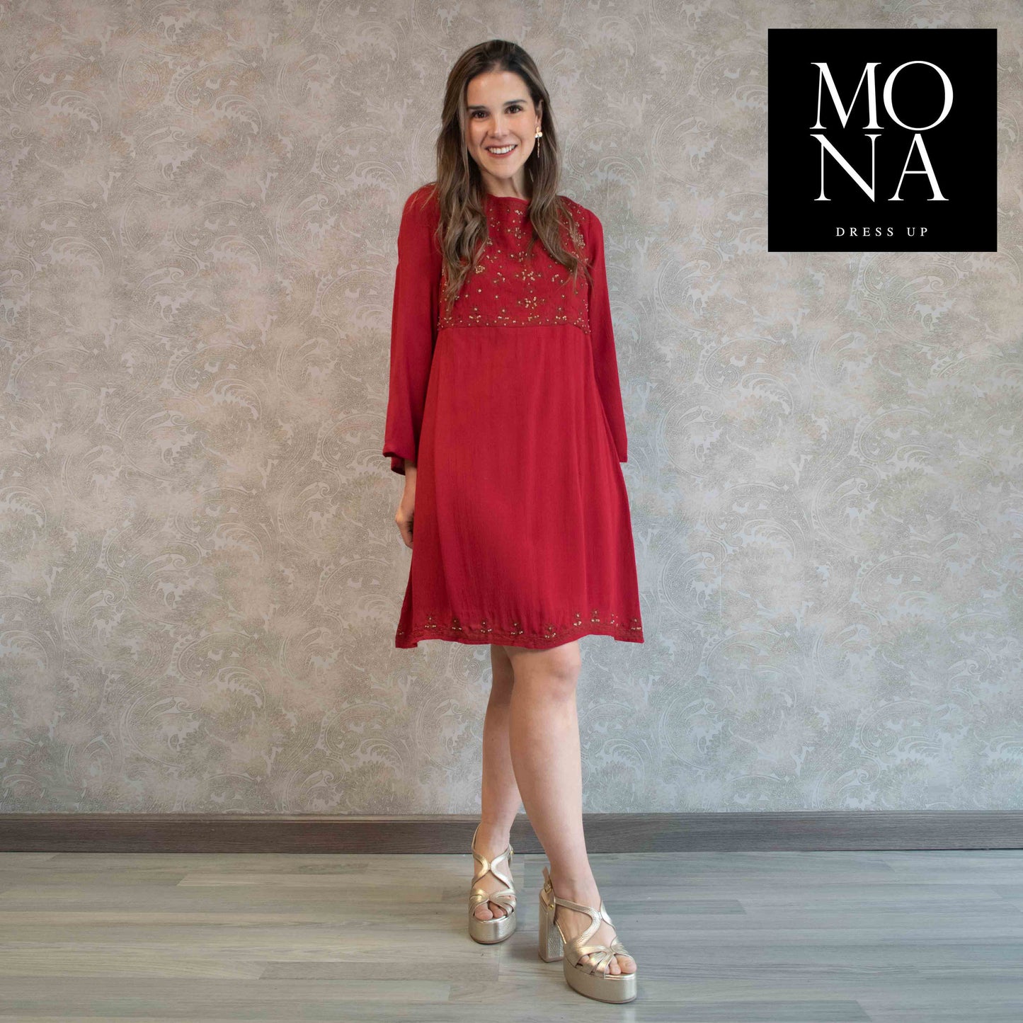 VESTIDO CORTO ISU BURDEO
